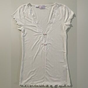 N W/OUT TAG Urban Outfitters Out From Under Rosette Top S